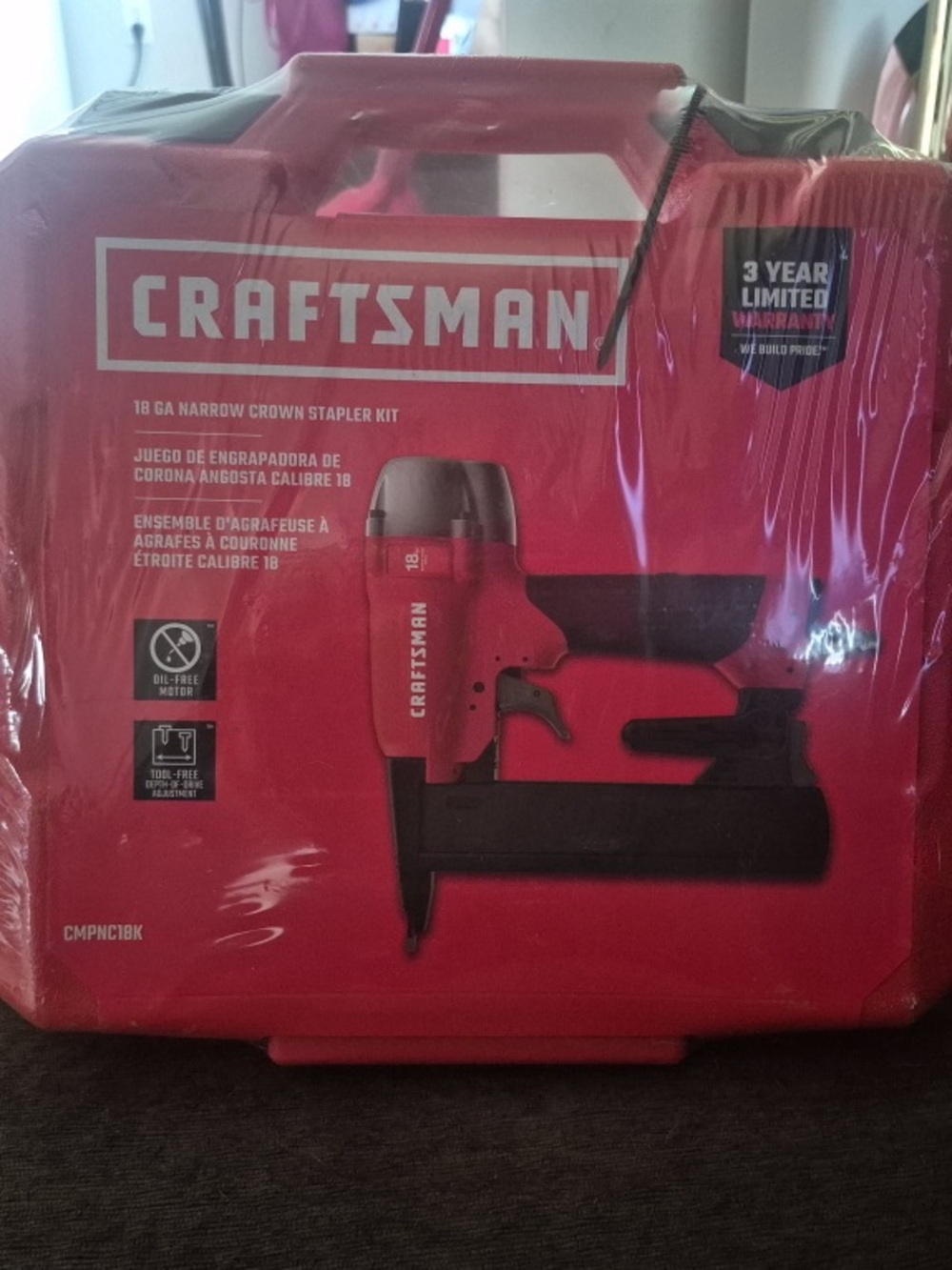 Craftsmen Red Stapler Tool Kit – Durable 18 GA Narrow Crown Stapler